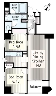 人形町アムフラット【6階】の間取り