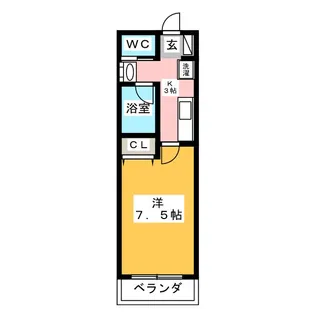 パークサイド城北【1階】の間取り