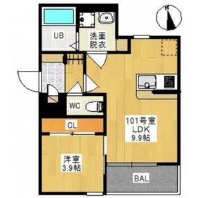 Regalest Falcon Okuda【1階】の間取り