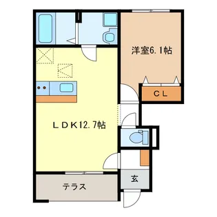 梅桃【1階】の間取り