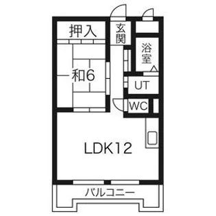 インターシティ黒川【6階】の間取り
