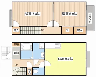 Ambiente C棟【1階】の間取り