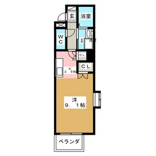 HIRO尾頭橋【3階】の間取り