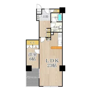 ザ・グランドビュー・オオサカ【11階】の間取り