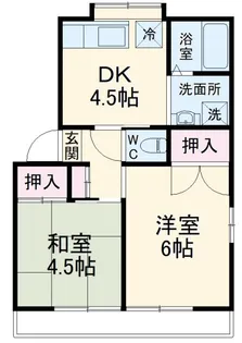 シャトーナカノ【2階】の間取り
