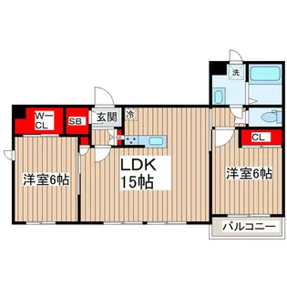 SEレジナス瑞江【1階】の間取り