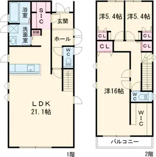 愛知県名古屋市守山区小幡南1【一戸建】の間取り