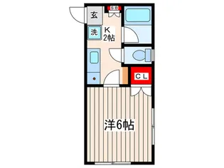 ミサキハウス【2階】の間取り