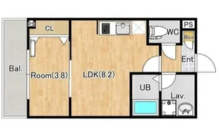 ジーメゾン伊勢原カエルム【0】【1階】の間取り