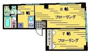 王子スクエアービル【3階】の間取り