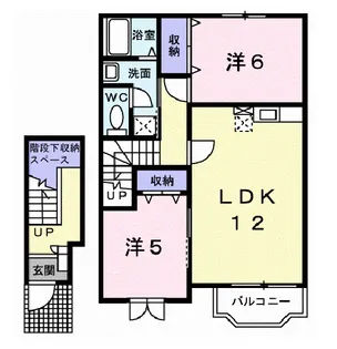 サンパティークK A【2階】の間取り