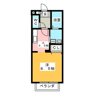 金谷一番館【2階】の間取り