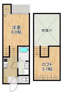 MODERN PALAZZO 堂崎Liebe【1階】の間取り