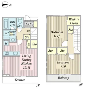 プラージュ竹の塚の間取り