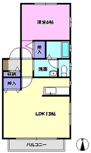 ジュネス【1階】の間取り
