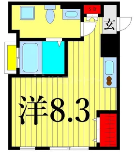 フェリオコート西日暮里【4階】の間取り