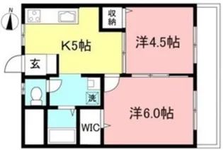 ドミール粕谷【2階】の間取り
