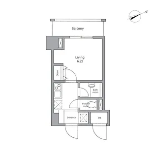 レジディア東品川【11階】の間取り