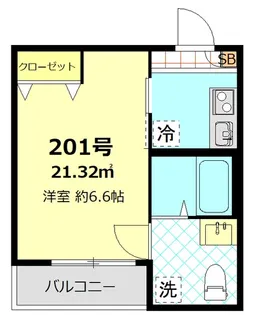 サニーブリーズ生麦【2階】の間取り
