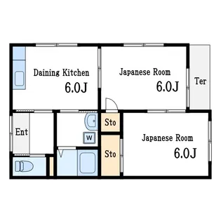 コーポ松本【1階】の間取り