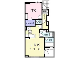 クレイドル II【1階】の間取り