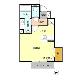 ロワジールII【1階】の間取り
