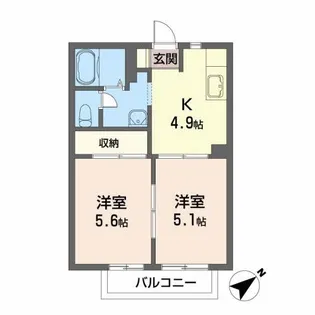 ウッディ・アベニュー【1階】の間取り