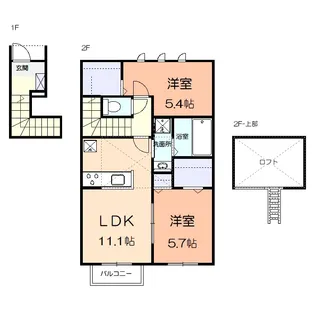 アミティエ湘南A【2階】の間取り