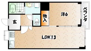 城野駅前ビル【6階】の間取り