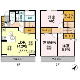 セレシア D棟の間取り