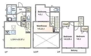 プラテリアEの間取り