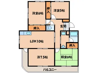 第3ハイツひらく【4階】の間取り