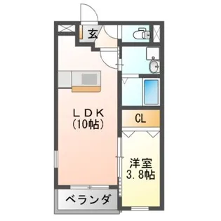 メゾンオーブ【1階】の間取り