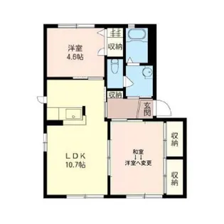 パストラル・ビューD【1階】の間取り