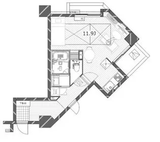 パークテラス恵比寿【4階】の間取り