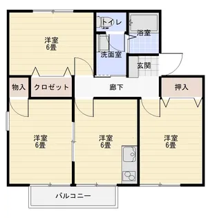 アビタ・デ・ソルジェC棟【1階】の間取り