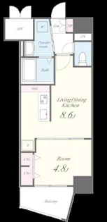エスペランサ大橋II【12階】の間取り