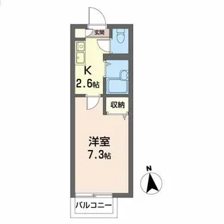 ラフォーレ・N・B【2階】の間取り