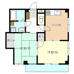 サンライズマンション【2階】の間取り