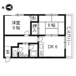 トマーテ西京極【3階】の間取り