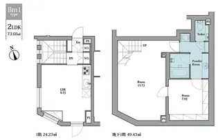 LEGALAND早稲田鶴巻町の間取り