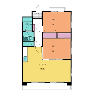 エステイト旭【3階】の間取り
