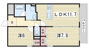 ベリエ茶五【4階】の間取り