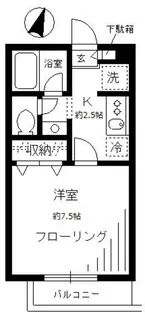 スカイコート目黒【2階】の間取り