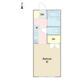 サンハイム西千葉【1階】の間取り