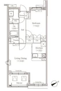 ヒューリックコート元代々木【2階】の間取り
