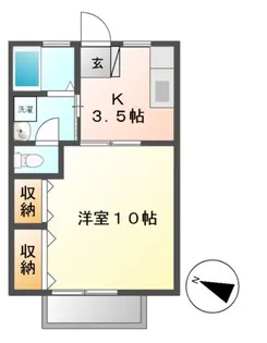 シャルムコトー【1階】の間取り