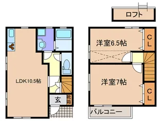 メゾン翔栄【1階】の間取り
