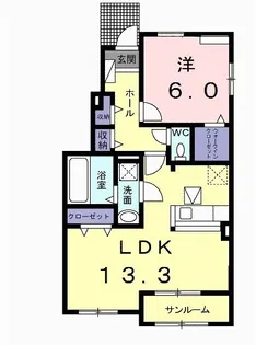 エトワール【1階】の間取り