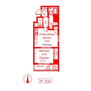 ドムス常盤【7階】の間取り